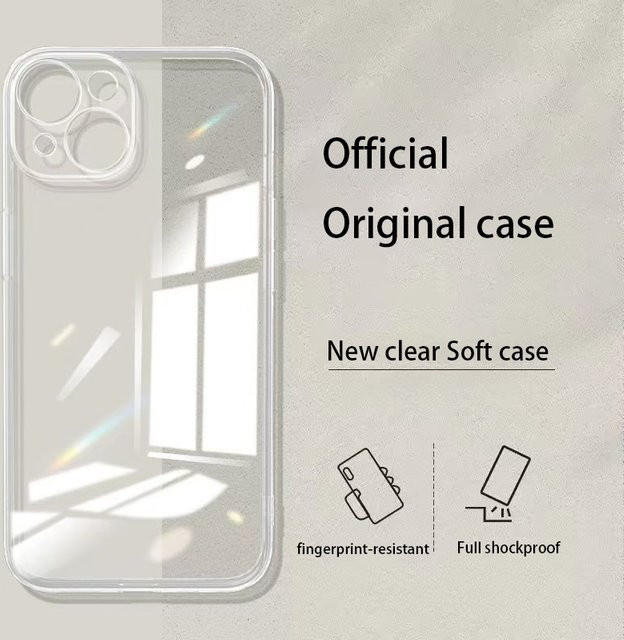 Ricestate Transparente Silikonhülle für iPhone 14 aus Soft TPU - Bild 1