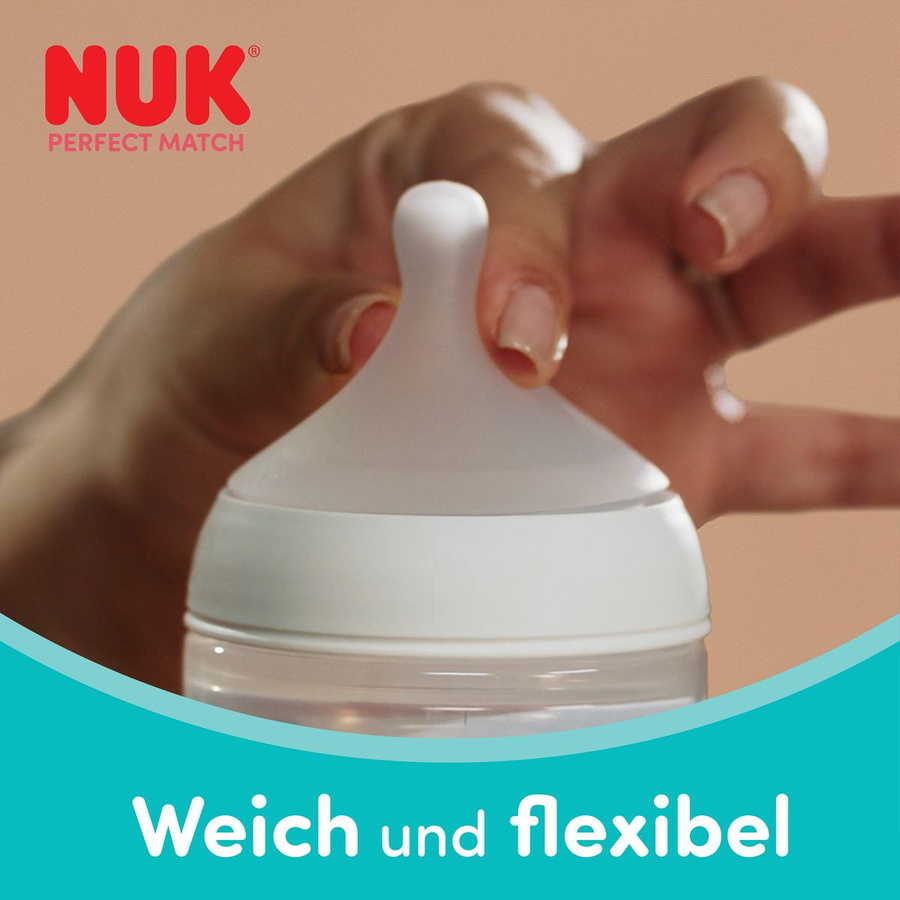NUK Perfect Match PP-Flasche mit Silikon-Sauger Disney Tigger Weiß 260 ml - Bild 2
