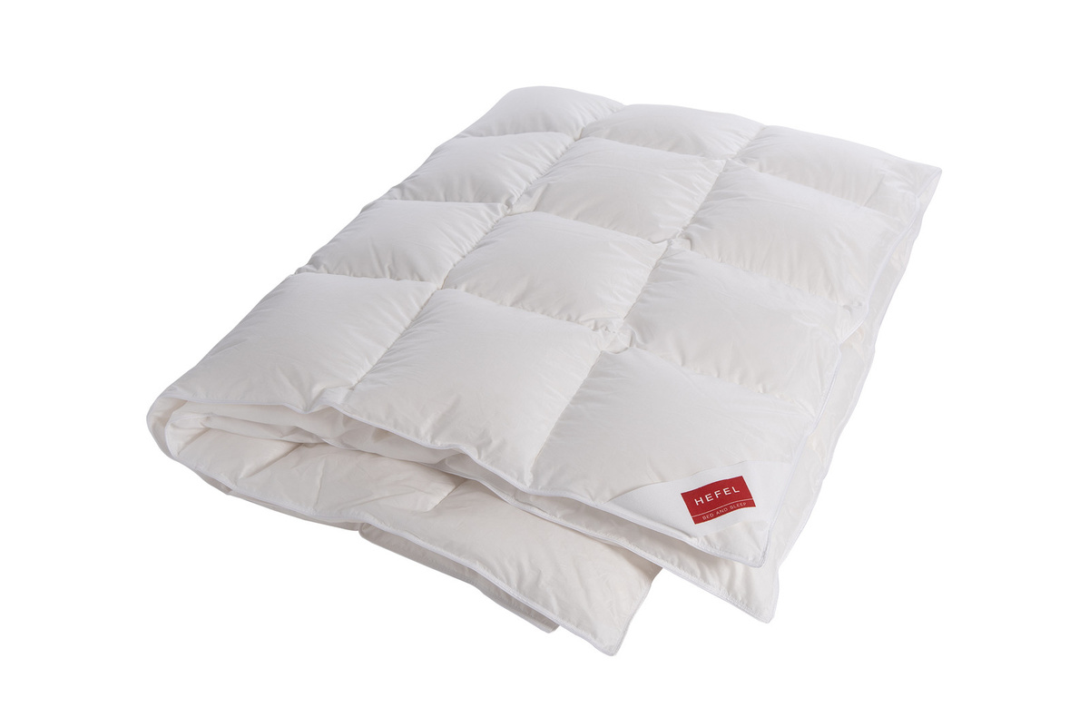 Hefel Tencel™ Royal Ganzjahresdecke in Weiß, B/B: 135 x 200 cm, mit Daunen, Federn und Lyocell, atmungsaktiv und klimaregulierend - Bild 1