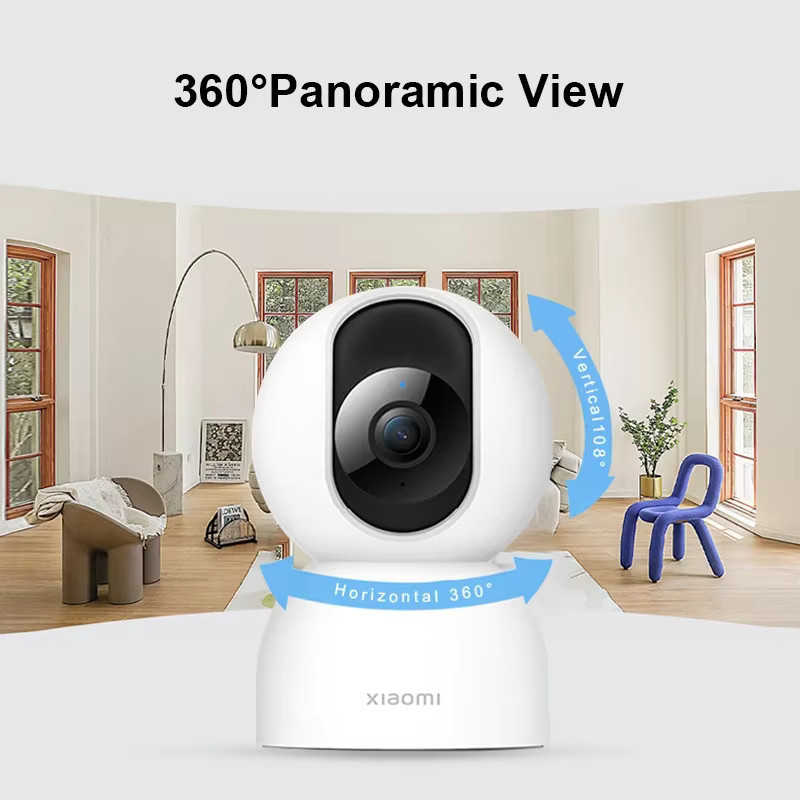 Xiaomi Mi Smart Kamera 2 PTZ 360 Farbverlauf 1440P WiFi IP Webcam in Weiß - Bild 2