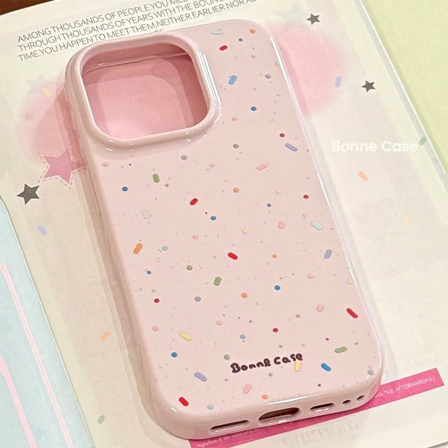 MUQGEW Handyhülle mit buntem Polka Dot Graffiti Design für iPhone 12 bis iPhone 17 Pro Max, stoßfeste Schutzhülle, Mehrfarbig - Bild 1