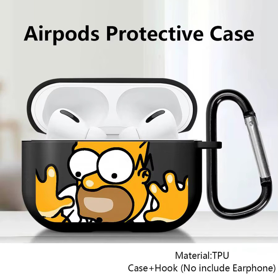The Simpsons Cartoon Schutzhülle für AirPods Pro 1, 2 und 3 sowie AirPods 4 Kopfhörer - Bild 2