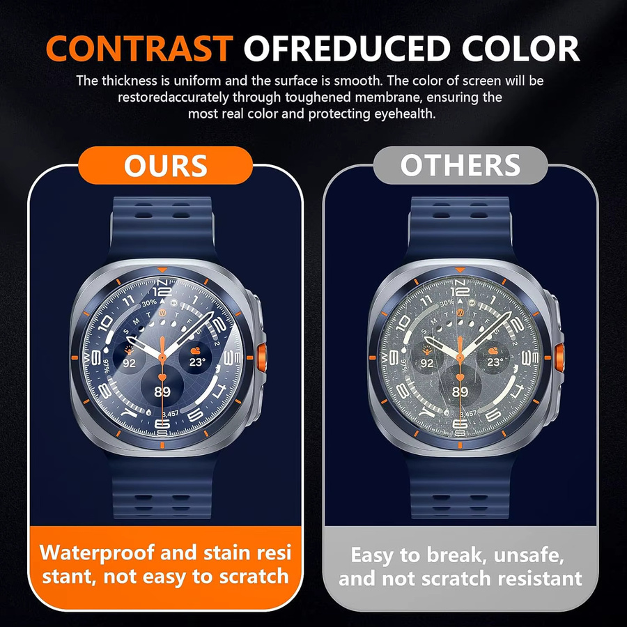 Samsung Displayschutzfolie Galaxy Watch Ultra 47mm, transparent, Unisex - Bild 4