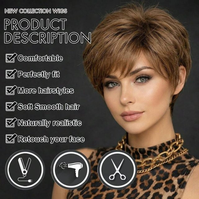 Suri Hair Pixie-Cut-Synthetikperücke, Damen - Bild 1
