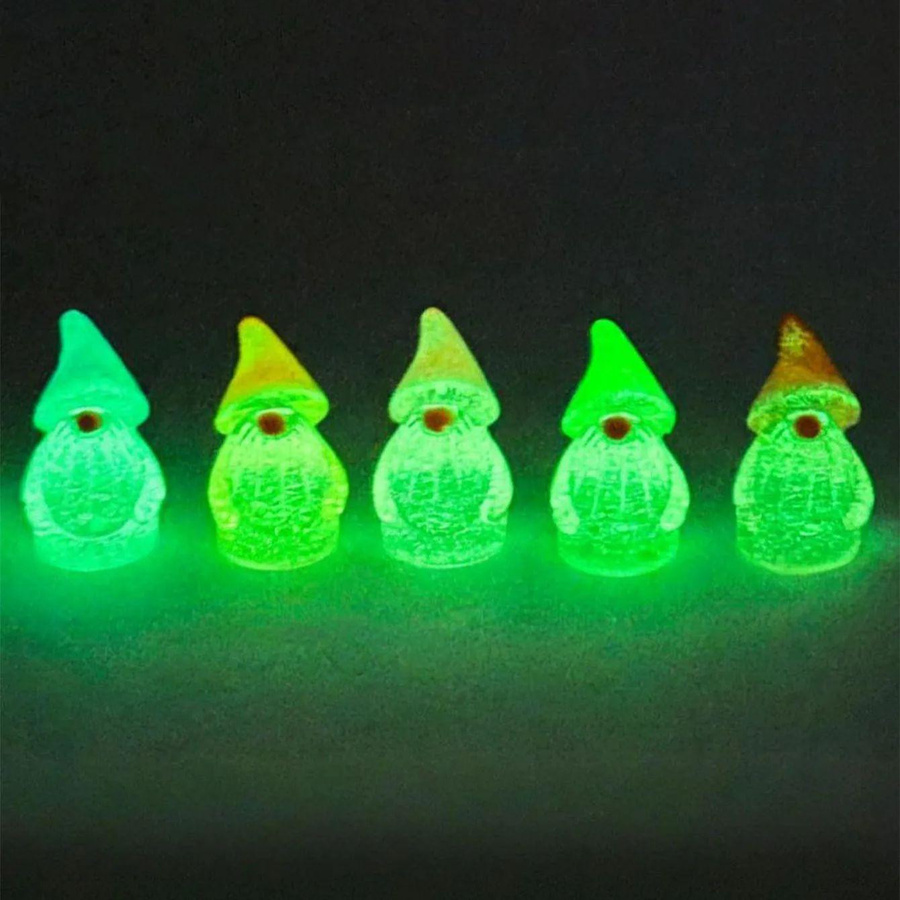 Leuchtende Mini-Gnom-Statuen von Yiran toy in Multicolour zur Dekoration für DIY Feengärten und Behälter aus Harz - Bild 5