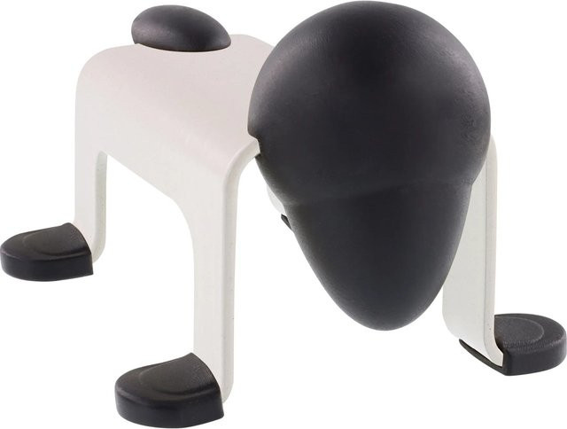 Wagner Bodentürstopper aus Stahl in Weiß Matt B: 10,6 cm, T: 7,1 cm, H: 5,9 cm - Bild 1