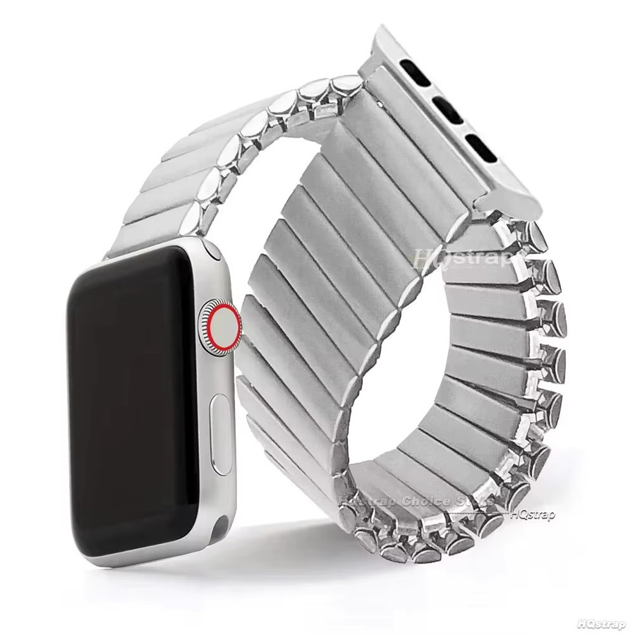 HQstrap Uhrenarmband Edelstahl, Metall-Gummiband, Unisex - Bild 2