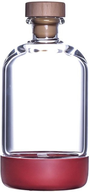 Inmeet Bar Professionelle Glasflasche mit Schraubverschluss für Wein, Saft oder Öl, Rot, 450 ml - Bild 1