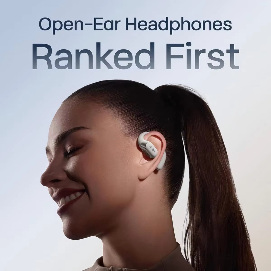 Shokz OpenFit 2+ T921 kabellose In-Ear Kopfhörer mit Dolby Audio und USB-C in Beige - Bild 4