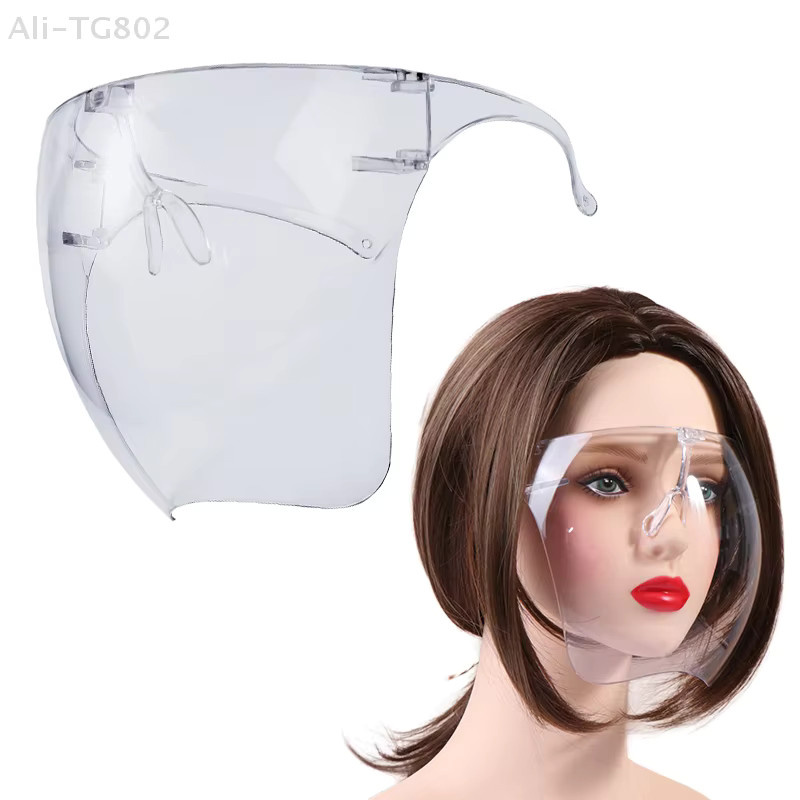 Professioneller Vollgesichtsschutz Unisex in Transparent mit Augenschutz und Visier für Nagelkunst und Küche B/T/H: 16 x 14 x 11 cm - Bild 2