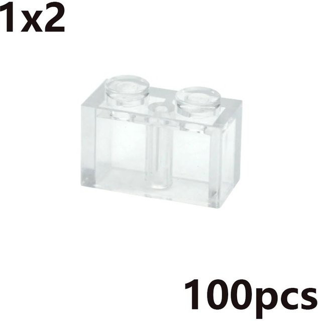 Bai Fen Bai MOC Transparent Dicke Bausteine, pädagogisches Kreatives Spielzeug, ab 3 Jahre - Bild 1