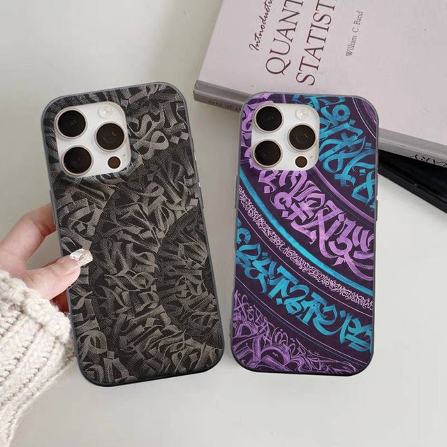 Potdemiel Handyhülle Pokras Totem Design Lampas Graffiti Wellmuster für iPhone 17 16 15 14 13 12 11 Pro Max Plus Matte Cover - Bild 1
