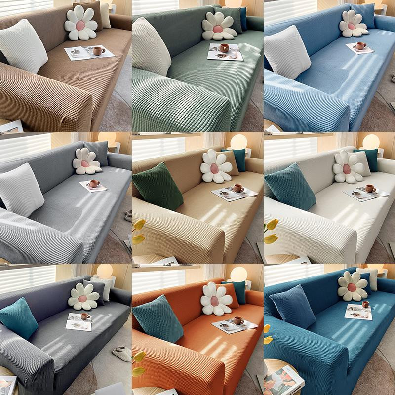 YZFZP Polar Fleece Sofabezug aus Polyester, elastischer Stretch-Schonbezug für 1 bis 4 Sitzer Sofas, rutschfest und einfarbig - Bild 3