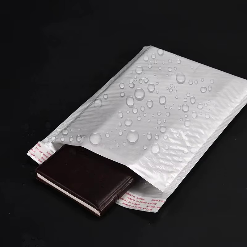 Selbstklebende weiße Poly-Luftpolstertaschen mit Schaumstoffpolsterung für den professionellen Versand - Bild 3