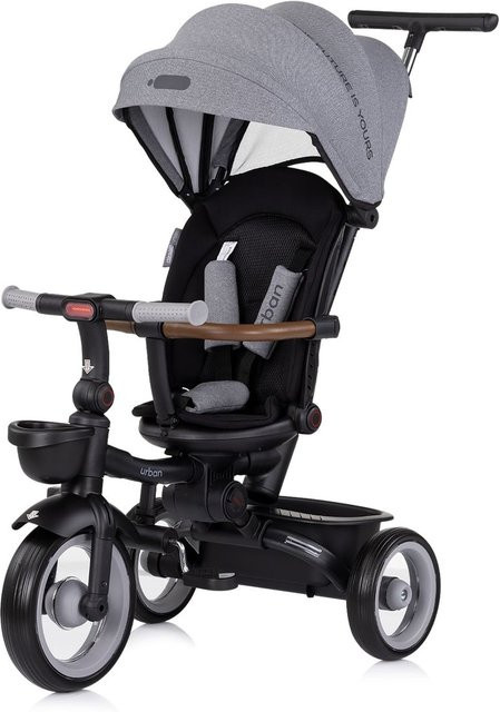Chipolino Dreirad Tricycle Urban mit Licht klappbar grau ab 18 Monaten - Bild 1