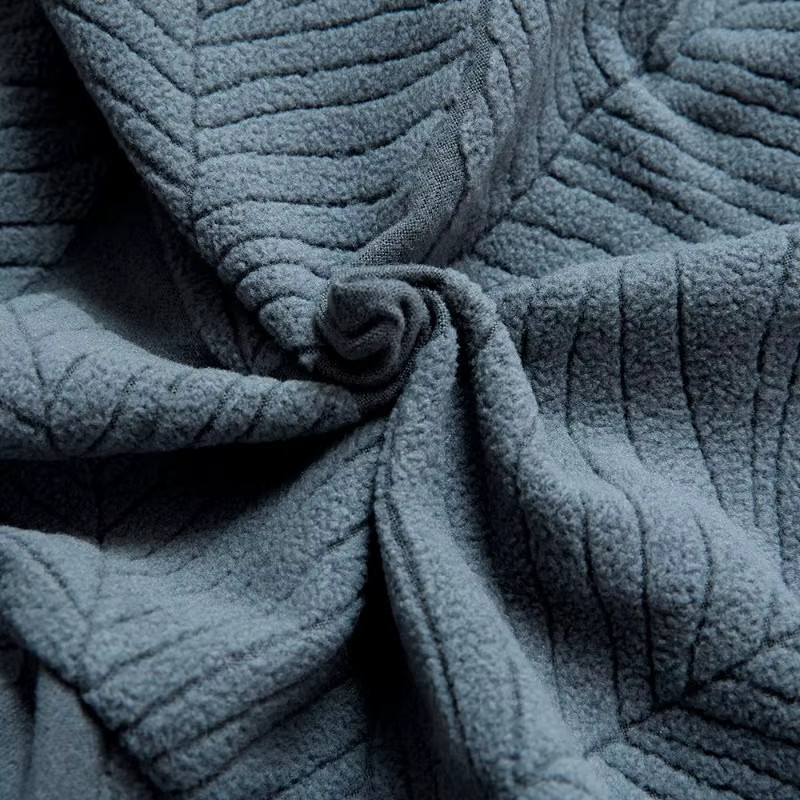 WANERQU Jacquard Stuhlbezug für Lounge-Sessel mit floralem Muster, rutschfest, grau - Bild 5