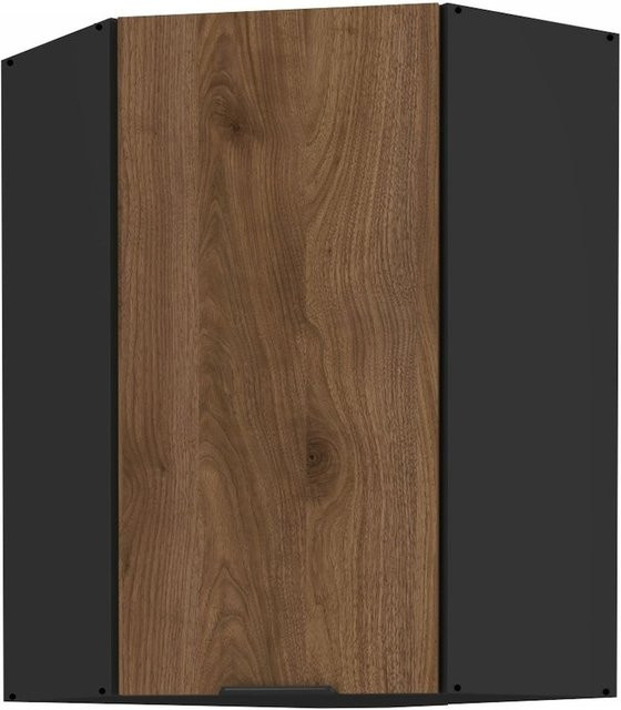 Küchen Eckhängeschrank MONZA in Okapi Nußbaum, B/T/H: 60 x 60 x 60 cm - Bild 1