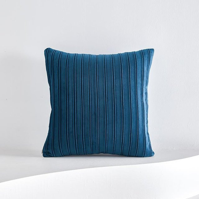 JMG Clothing Cord Kissenbezug aus weichem Plüsch-Flanell in Blau, B/B: 45 x 45 cm - Bild 1