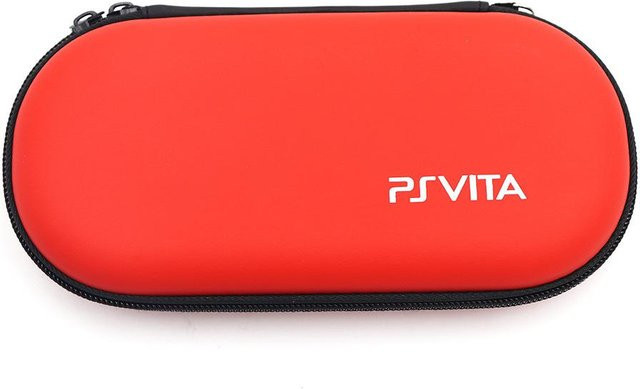Stoßfeste EVA Hartschalen-Tasche für Sony PlayStation PS Vita PSV 1000 und PS Vita 2000 Slim in Rot - Bild 1