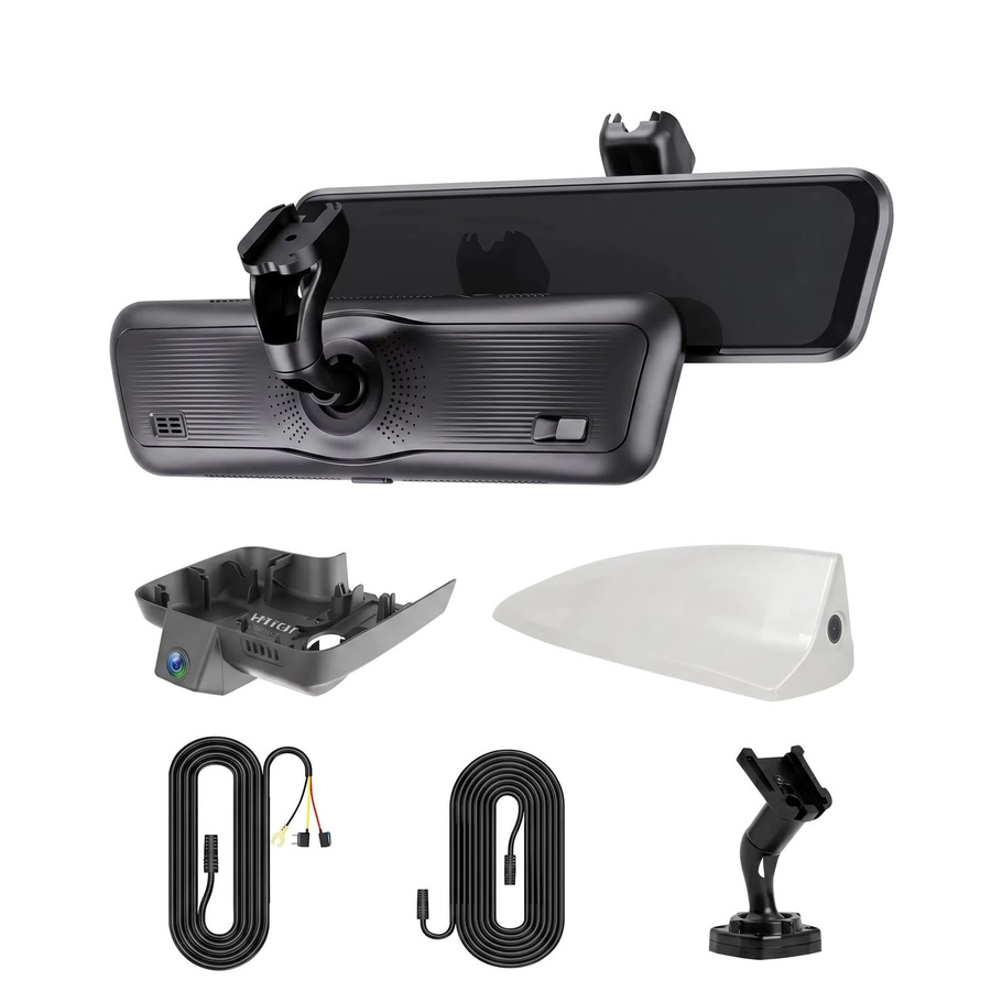 OEM Haifischflossen-Streaming-Spiegel-Dashcam mit Sony STARVIS 1080P Full HD, Nachtsicht und IP67 Parküberwachung, Schwarz - Bild 2