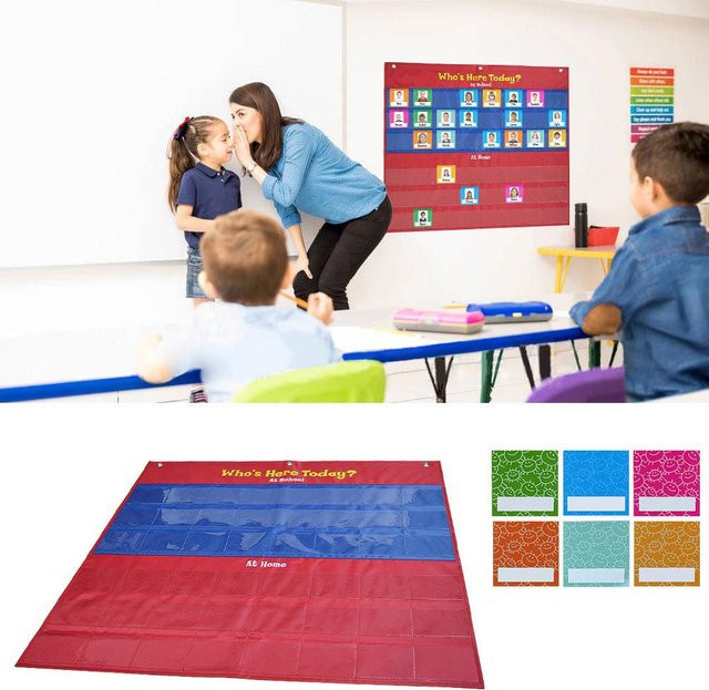 Painter Anwesenheits-Taschenkarte für das Schulklassenzimmer mit 72 bunten Farbkarten zur Unterstützung deines Klassenmanagements - Bild 1