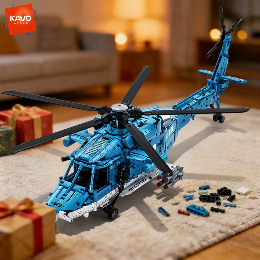 KAVOWORLD Nutzflugzeug-Hubschrauber-Bausatz, Bausatz - Bild 4