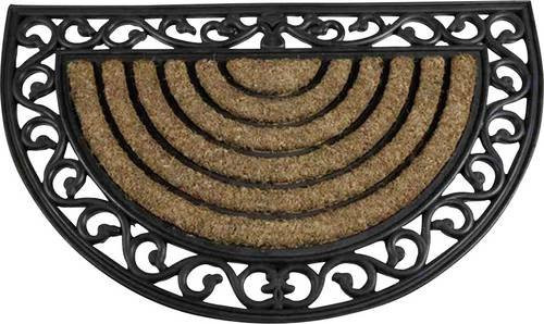Siena Garden Gummimatte Impalla Fußmatte Schwarz Beige B: 45 cm, L: 75 cm - Bild 1