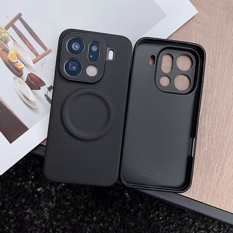 Magnetische Schutzhülle aus PU-Leder und PC für OPPO Find X9 Pro und OPPO Find X9 in Grün - Bild 4