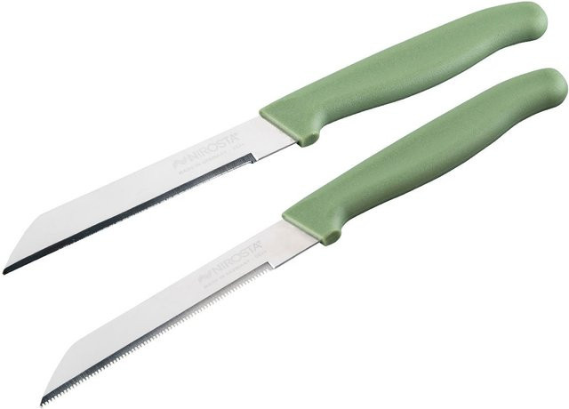 Nirosta Gemüsemesser-Set Elemental, 2 Stück, grün - Bild 1
