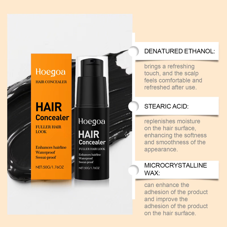 HOEGOA Haaransatz-Concealer-Stift, 50g, für graue und weiße Haare - Bild 3