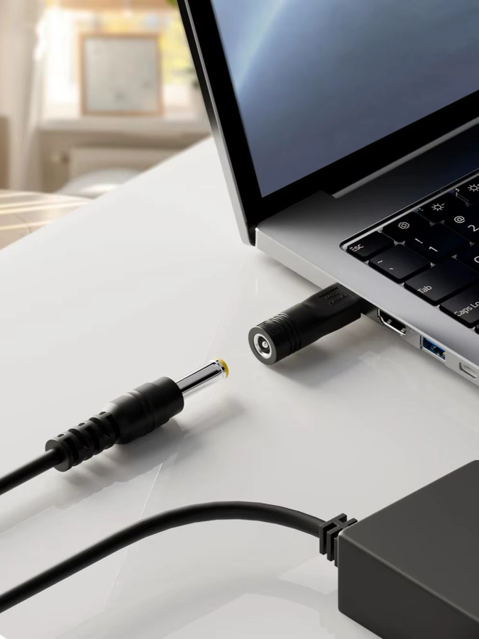 Asus DC Power Jack Adapter Konverter für ROG Zephyrus G16 G14 und TUF Gaming A16 Laptops in Schwarz - Bild 6