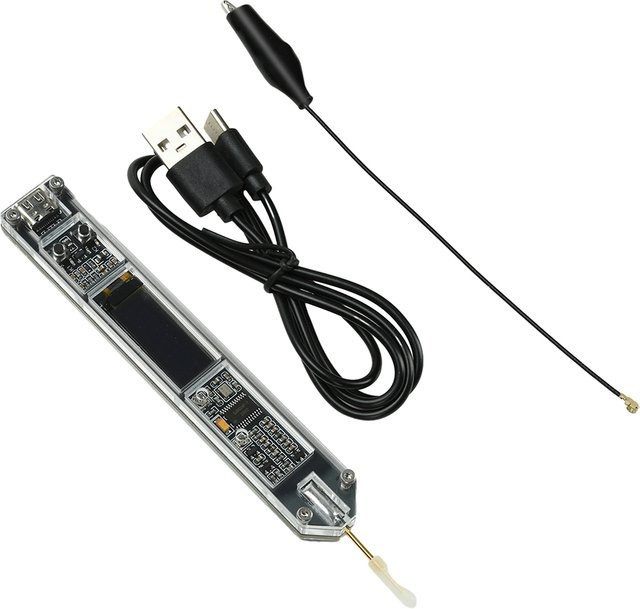 Aideepen Frequenzmesser Stift mit 0,91 Zoll OLED-Display, Hochpräziser Frequenzzähler für RF-Messungen von 100MHz bis 200Hz für Radio-Transceiver - Bild 1