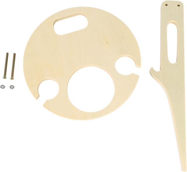 CosyHome Faltbarer Outdoor Weintisch aus Holz mit Weinregal-Halterung in Beige - Bild 1
