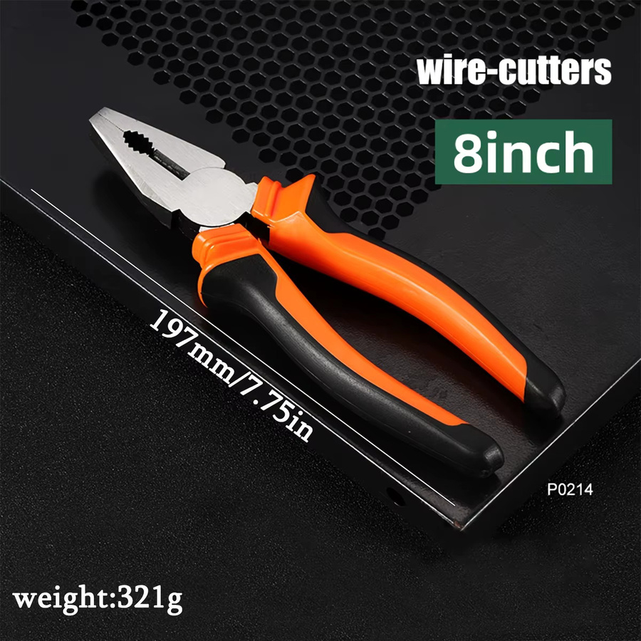 Schneider Electric Mini-Seitenschneider 8 Zoll in Orange mit rutschfestem Griff - Bild 2