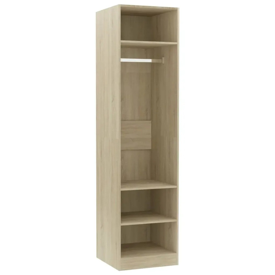 vidaXL Kleiderschrank Sonoma-Eiche aus Holzwerkstoff, B/T/H: 50 x 50 x 200 cm - Bild 2