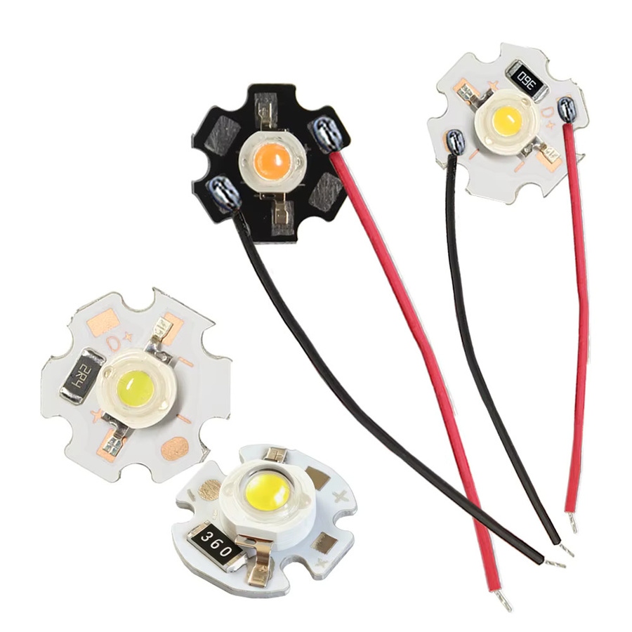10 Stück LED-Chips auf Aluminium PCB mit 1W 3W 5W für DC 3,7V 5V 12V in Rot, Grün, Blau, Gelb und Multicolour - Bild 7