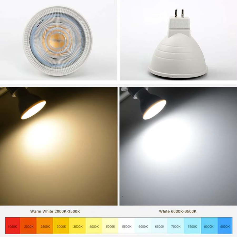 10er Set dimmbare LED-Strahler YORYZENG GU10 mit COB-Chip, Weiß, 220V - Bild 2