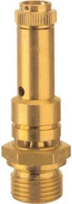 Riegler Sicherheitsventil DN 8 aus Messing in Gold, G 3/8, Ansprechdruck 26 bar - Bild 1