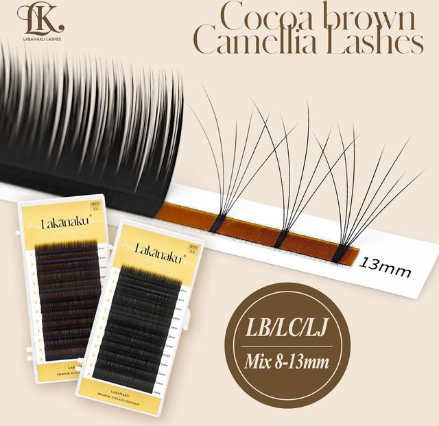 LAKANAKU Camellia Lashes Wimpern-Spikes Wispy Set, LJ-Black - Bild 1