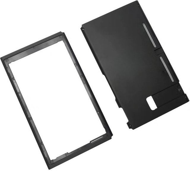 Ersatzgehäuse für Nintendo Switch 2017 2018 2019 Oberes und Unteres Gehäuse mit Rückplatten in Schwarz - Bild 1