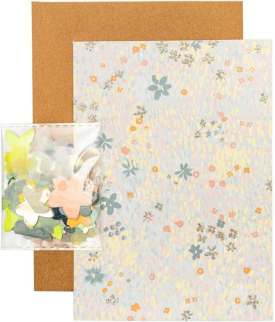 Rico Design Paper Poetry Grußkartenset Crafted Nature Blumenwiese blau - Bild 1