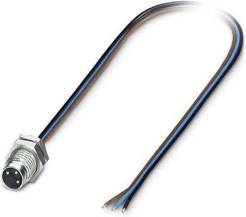 Phoenix Contact Sensor-Aktor-Einbausteckverbinder M8 Stecker Schwarz, 3 Pol, 0,50 m Länge - Bild 1