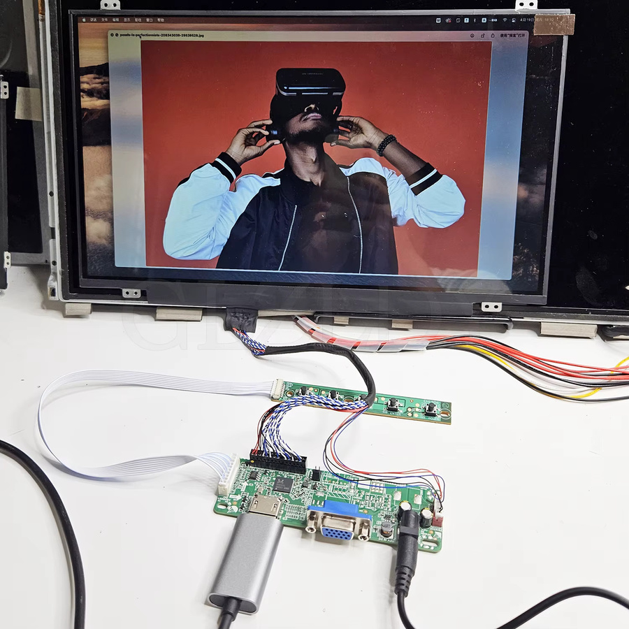 GLZLDY LCD-Controller-Board-Kit für 1600x900 LED Displays mit HDMI und VGA für N173FGE-L23 LP173WD1-TL LP156WD1 40-Pin LVDS DIY Panel Monitor - Bild 3