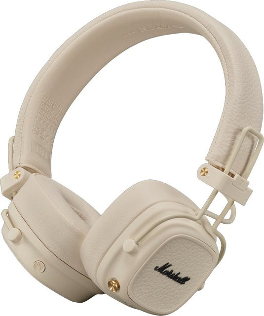 Marshall Major V On-Ear Bluetooth Kopfhörer in Weiß und Beige mit USB-C - Bild 1
