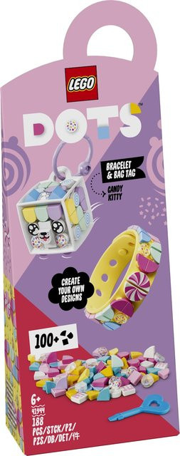 LEGO DOTS Candy Kitty Armband & Taschenanhänger ab 6 Jahren - Bild 1