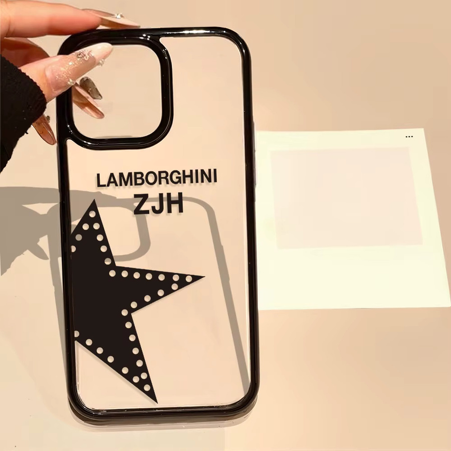 Luxus INS Stern Schutzhülle aus Acryl für iPhone 17 Pro Max, Transparent - Bild 6