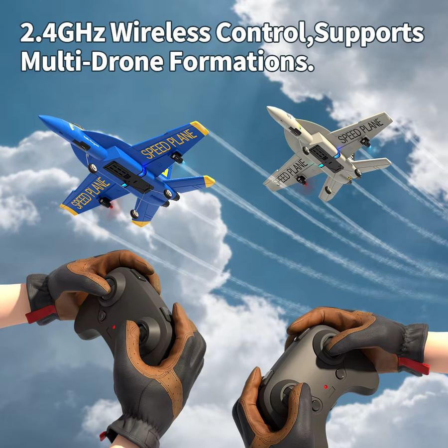 Fremego F18 Hornet RC Segelflugzeug, EPP-Schaumstoff, mit Beleuchtung - Bild 1
