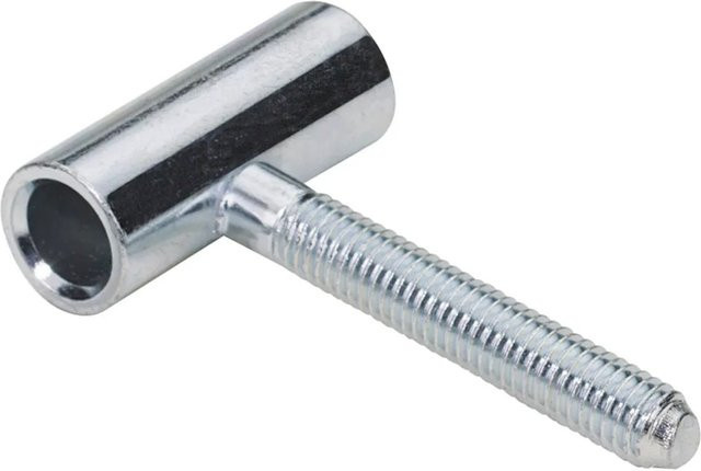 Hettich Rahmenoberteil für gefalzte Holztüren Ø 15 mm aus verzinktem Stahl in Silber, 2 Stück - Bild 1