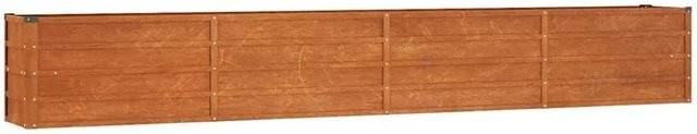 DELUKE Hochbeet ISAK aus Cortenstahl in Braun-antik, unten offen, B/T/H: 320 x 40 x 45 cm - Bild 1