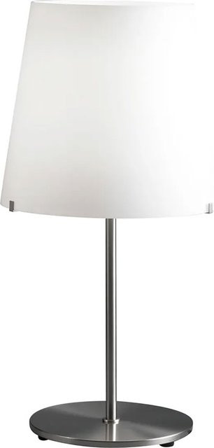 Fontana Arte 3247TA Grande Tischleuchte in Silber und Weiß aus Glas und Metall, dimmbar - Bild 1